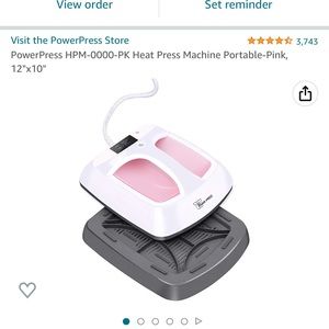 Heat press used 3 times